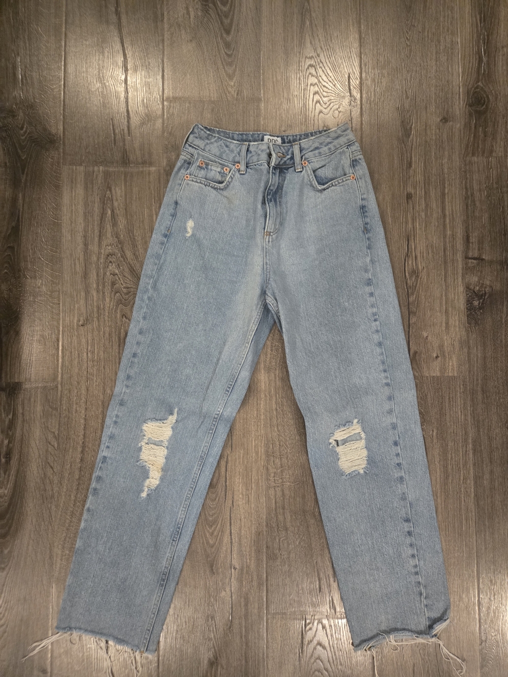 BDG Light Wash Distressed Boyfriend Jeans